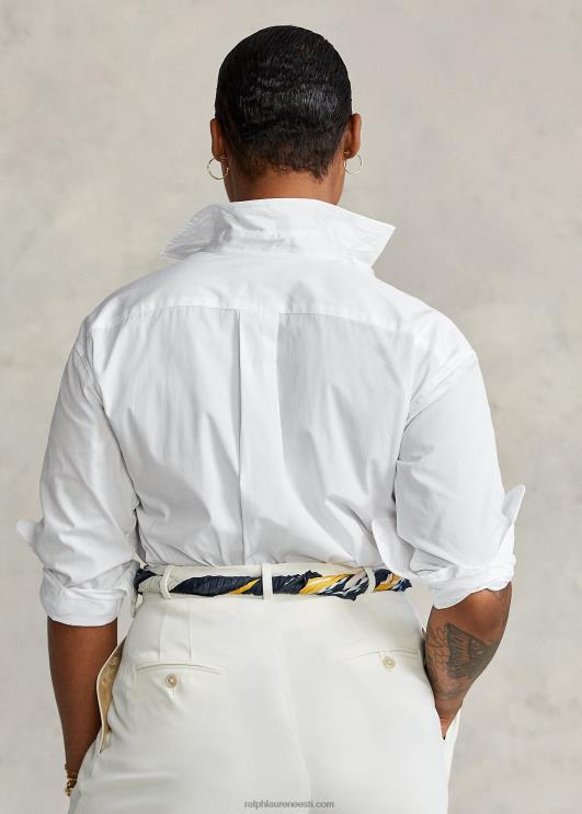 Ralph Lauren naised puuvillasest lairiidest särk PR0V3341 valge