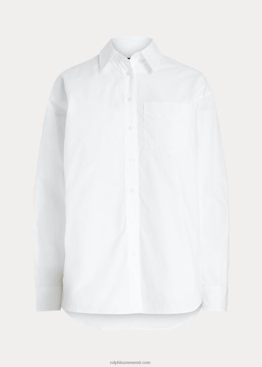 Ralph Lauren naised puuvillasest lairiidest särk PR0V3815 valge