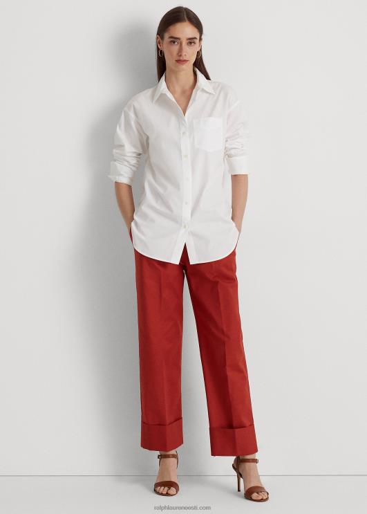 Ralph Lauren naised puuvillasest lairiidest särk PR0V3815 valge