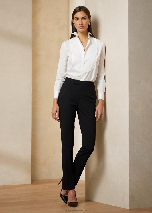 Ralph Lauren naised puuvillasest lairiidest smokingusärk PR0V3445 valge