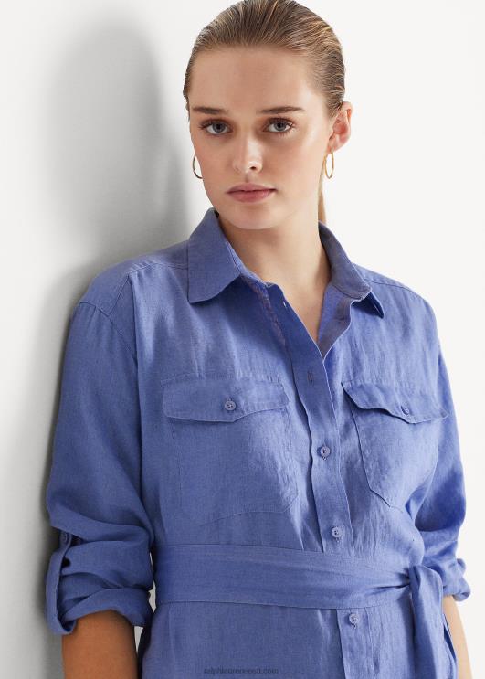 Ralph Lauren naised rihmaga linane särk PR0V4070 sinine udu