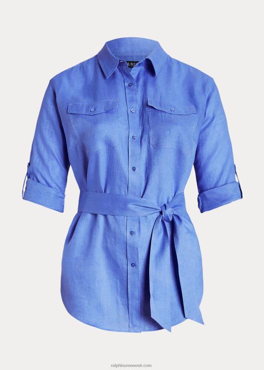 Ralph Lauren naised rihmaga linane särk PR0V4631 sinine udu