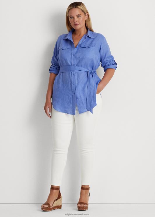 Ralph Lauren naised rihmaga linane särk PR0V4631 sinine udu