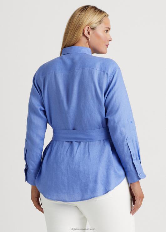 Ralph Lauren naised rihmaga linane särk PR0V4631 sinine udu