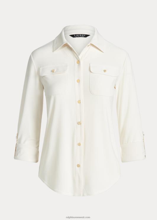 Ralph Lauren naised rull-tab varrukatega särk PR0V9152 mascarpone kreem