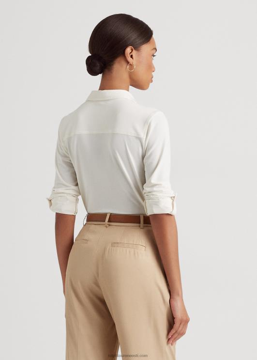 Ralph Lauren naised rull-tab varrukatega särk PR0V9152 mascarpone kreem