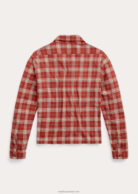 Ralph Lauren naised ruudulise mustriga trikoo laagrisärk PR0V3649 punane multi