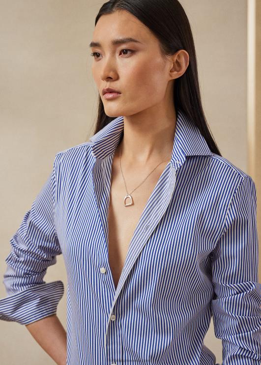 Ralph Lauren naised sarmi triibuline särk PR0V9136 valge/klassikaline sinine