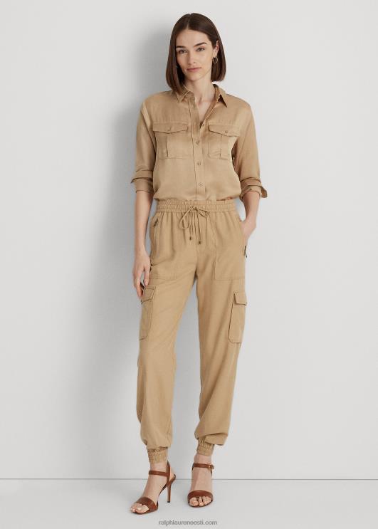 Ralph Lauren naised satiinist shantungsärk PR0V3800 kasepruun