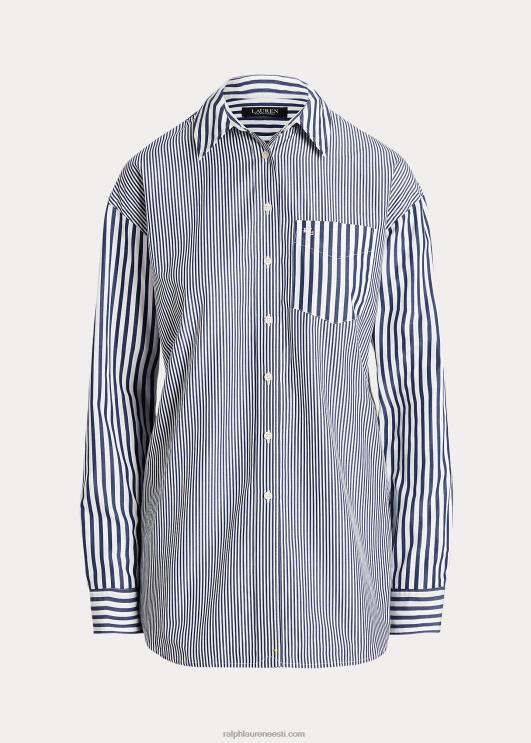 Ralph Lauren naised triibuline puuvillane lairiidest särk PR0V9569