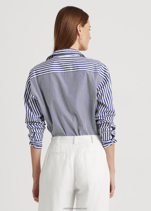 Ralph Lauren naised triibuline puuvillane lairiidest särk PR0V9569