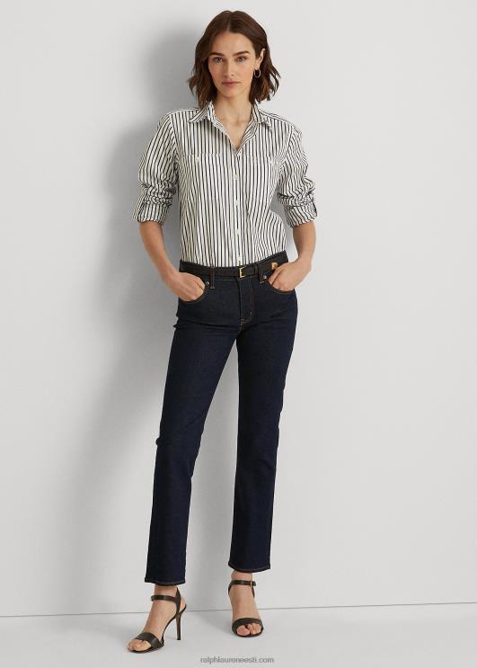 Ralph Lauren naised triibuline puuvillane särk PR0V4185 helesinine