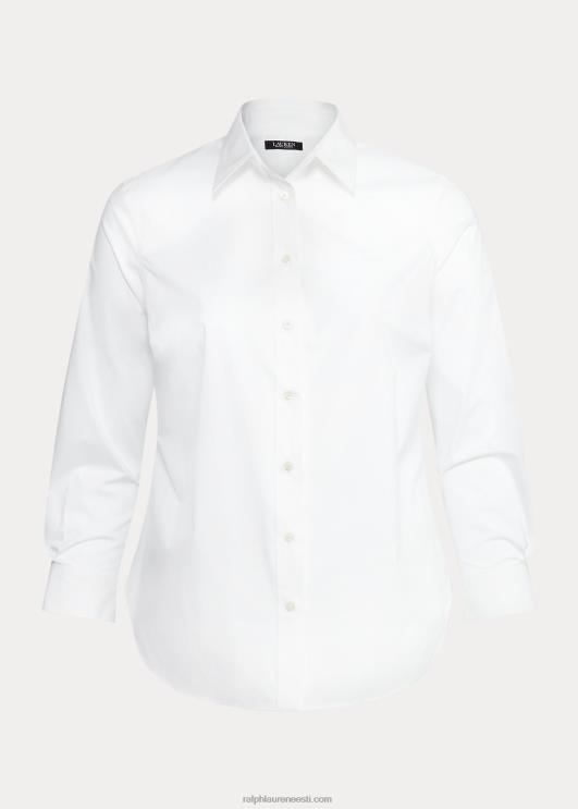 Ralph Lauren naised triikrauavaba veniv puuvillane särk PR0V4723 valge