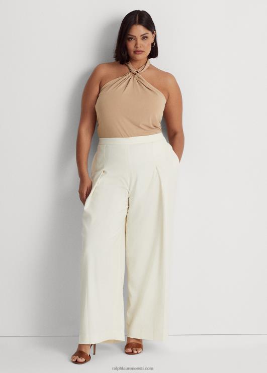 Ralph Lauren naised Stretch jersey ring-ees päitsed top PR0V4506 kasepruun