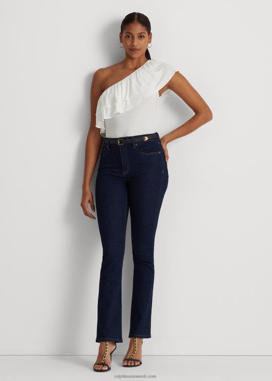 Ralph Lauren naised jersey ühe õlaga topp PR0V3878 valge