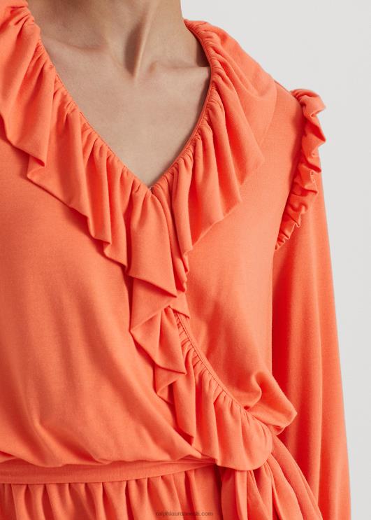 Ralph Lauren naised vööga jersey peplum top PR0V4859 sadamaäärne korall