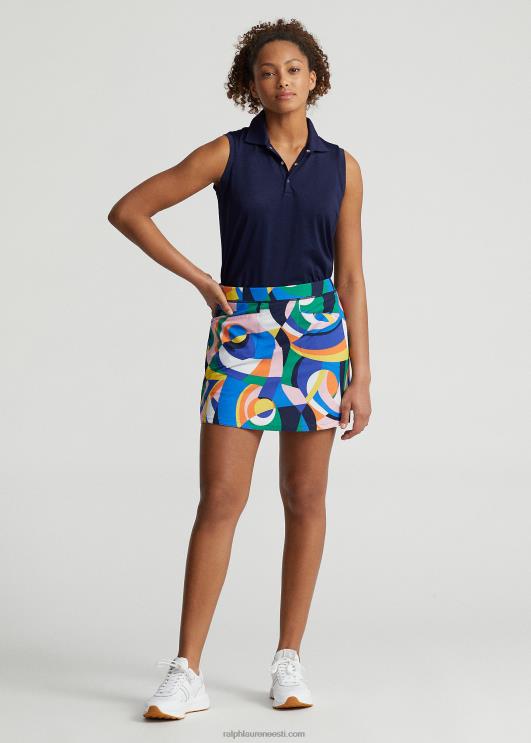 Ralph Lauren naised 17" prinditav skort PR0V3721 riviera abstraktne