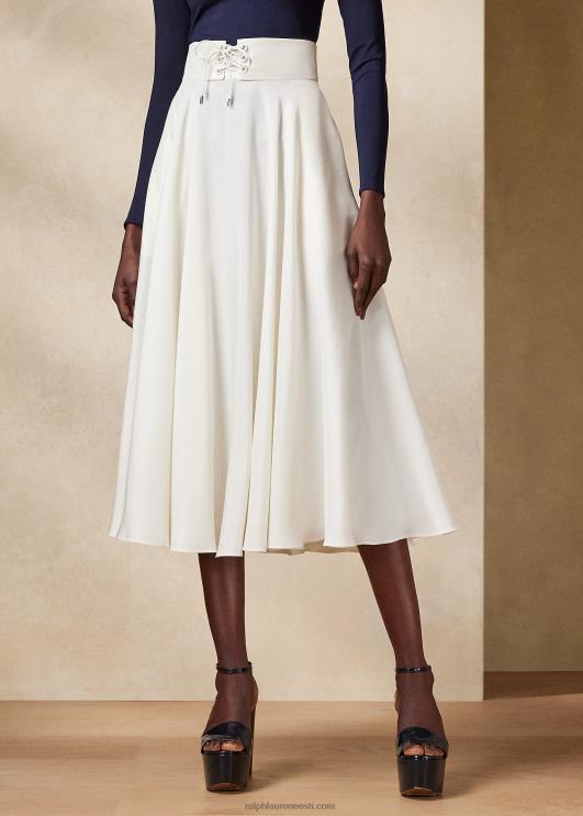 Ralph Lauren naised abertoni siidist shantungseelik PR0V3513 valkjas