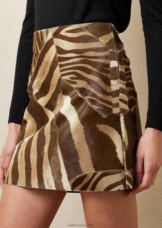 Ralph Lauren naised carreen sebramustriga juuksevasikaselik PR0V9307 pruun/kreem multi