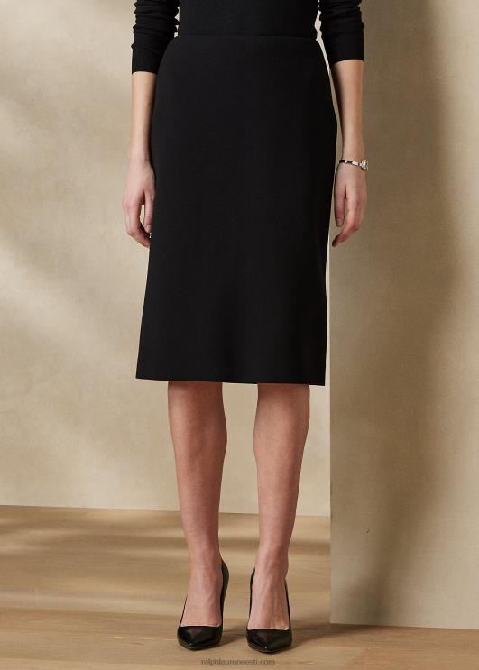 Ralph Lauren naised cindy stretch villane kreppseelik PR0V9360 must