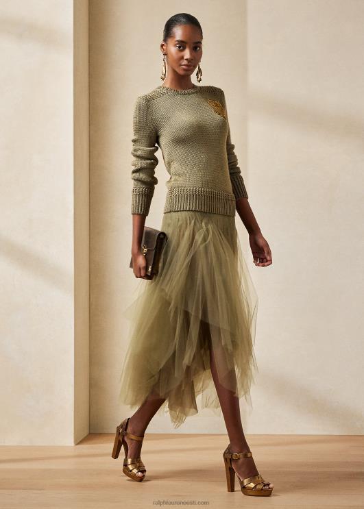 Ralph Lauren naised cliona asümmeetriline tüllseelik PR0V3581 samblikroheline