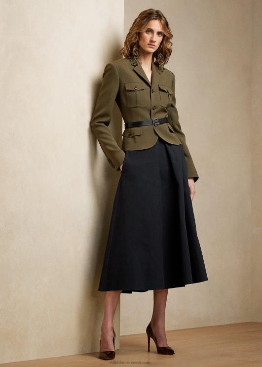 Ralph Lauren naised erica puuvillasest lõuendist seelik PR0V3592 must