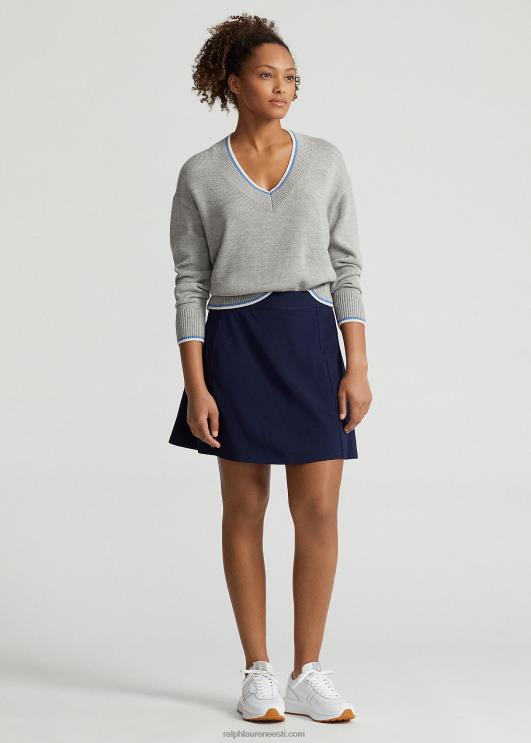 Ralph Lauren naised esitus a-line skort PR0V9405 rafineeritud merevägi