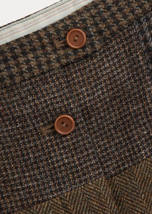 Ralph Lauren naised lapiline villane-puuvillane seelik PR0V3677 oliiv/süsi/tan multi