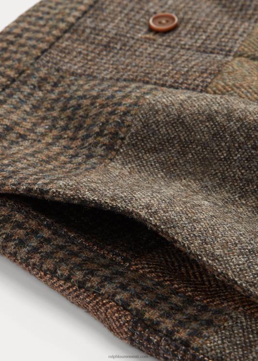 Ralph Lauren naised lapiline villane-puuvillane seelik PR0V3677 oliiv/süsi/tan multi