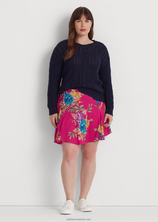 Ralph Lauren naised lilleline georgette seelik PR0V4563 roosa multi