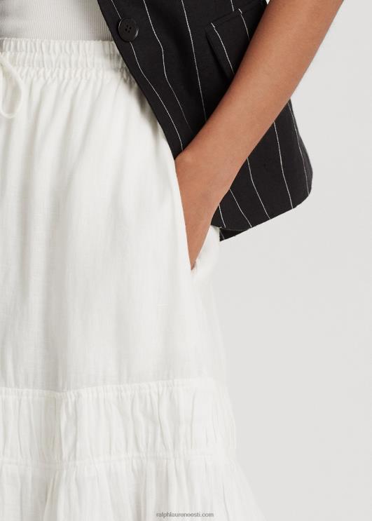 Ralph Lauren naised linane astmeline maksiseelik PR0V4324 valge