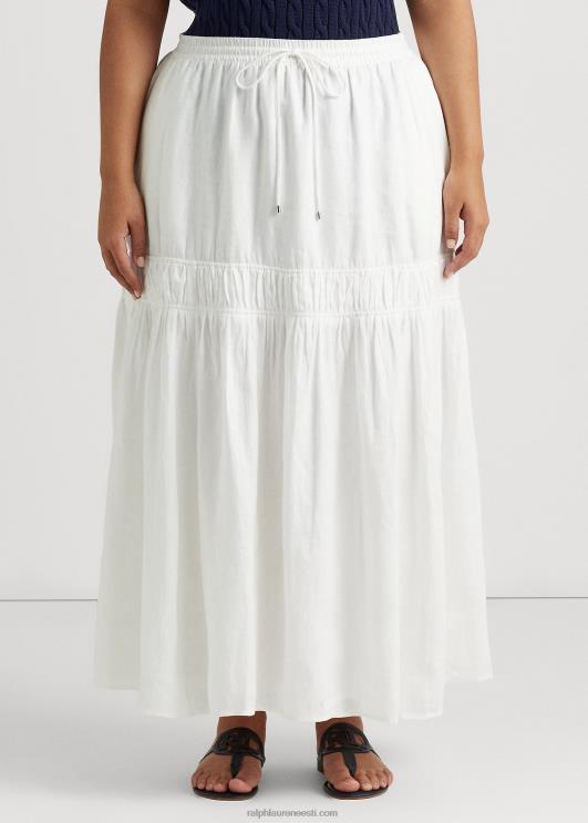 Ralph Lauren naised linane astmeline maksiseelik PR0V4556 valge