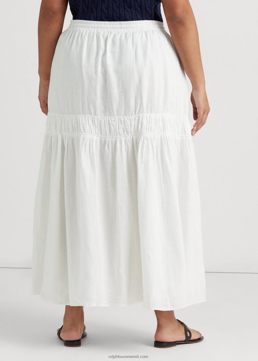 Ralph Lauren naised linane astmeline maksiseelik PR0V4556 valge