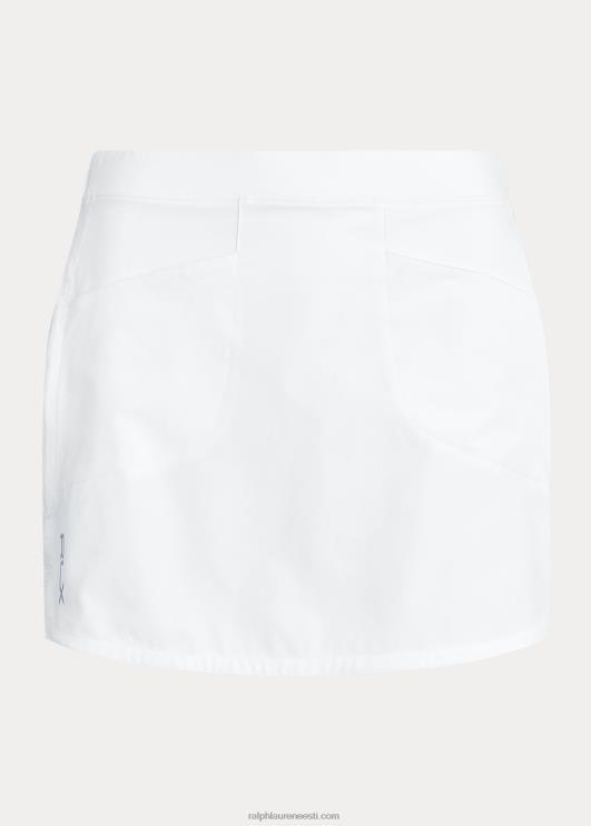 Ralph Lauren naised neljasuunaline veniv skort PR0V3773 keraamiline valge