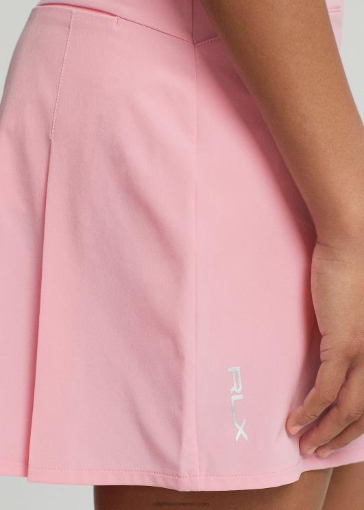 Ralph Lauren naised seljaga volditud veniv skort PR0V9394 roosa flamingo