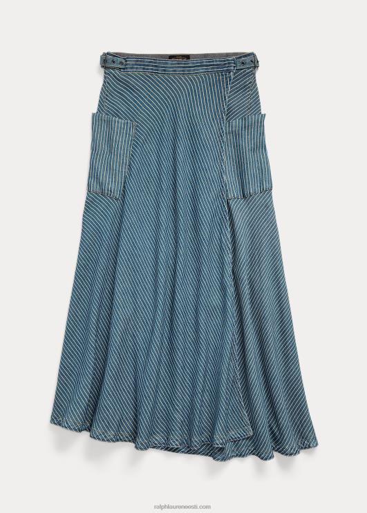 Ralph Lauren naised triibuline puuvillane-linane ümbrisseelik PR0V3640