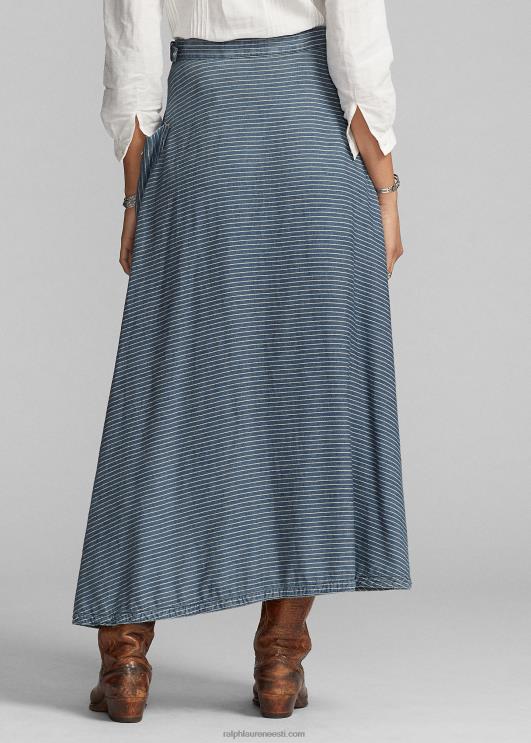 Ralph Lauren naised triibuline puuvillane-linane ümbrisseelik PR0V3640