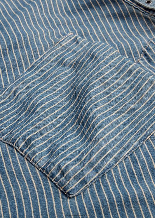 Ralph Lauren naised triibuline puuvillane-linane ümbrisseelik PR0V3640