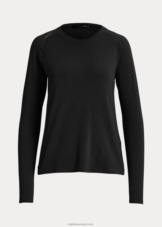 Ralph Lauren naised jersey pikkade varrukatega t-särk PR0V3716 must