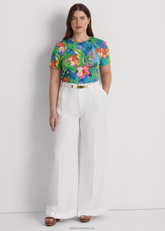 Ralph Lauren naised lilleline veniv puuvillane t-särk PR0V4529