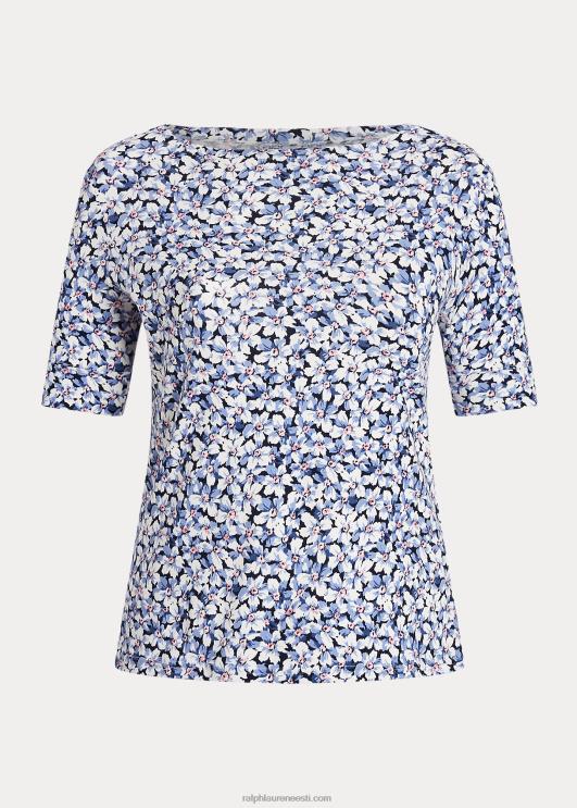 Ralph Lauren naised lilleline veniv puuvillane t-särk PR0V4604