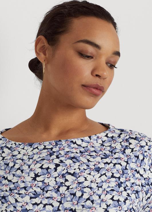 Ralph Lauren naised lilleline veniv puuvillane t-särk PR0V4604