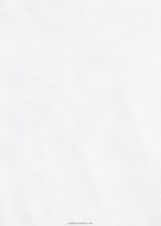 Ralph Lauren naised logoga puuvillane trikoosärk PR0V3679 valge