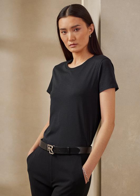 Ralph Lauren naised puuvillane crewneck T-särk PR0V3438 must