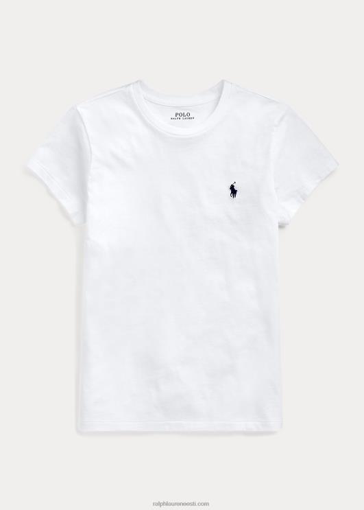 Ralph Lauren naised puuvillane t-särk PR0V4750 valge