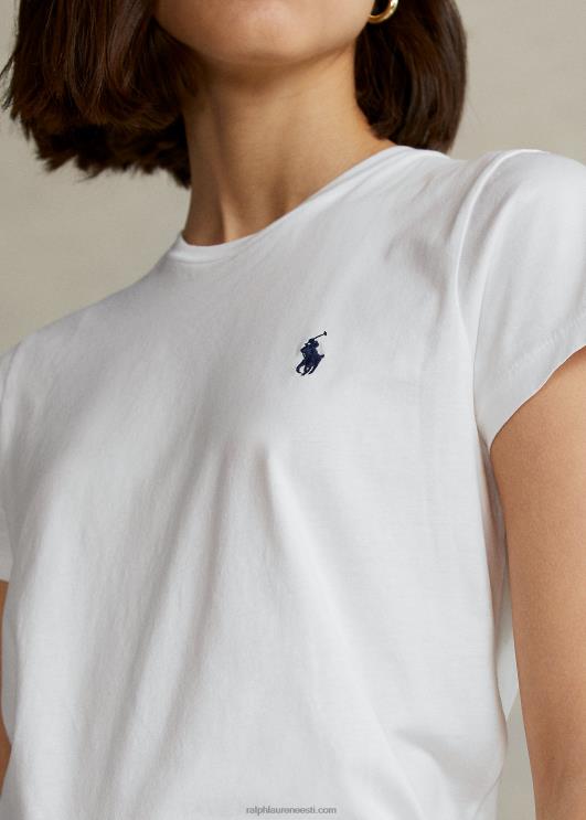 Ralph Lauren naised puuvillane t-särk PR0V4750 valge