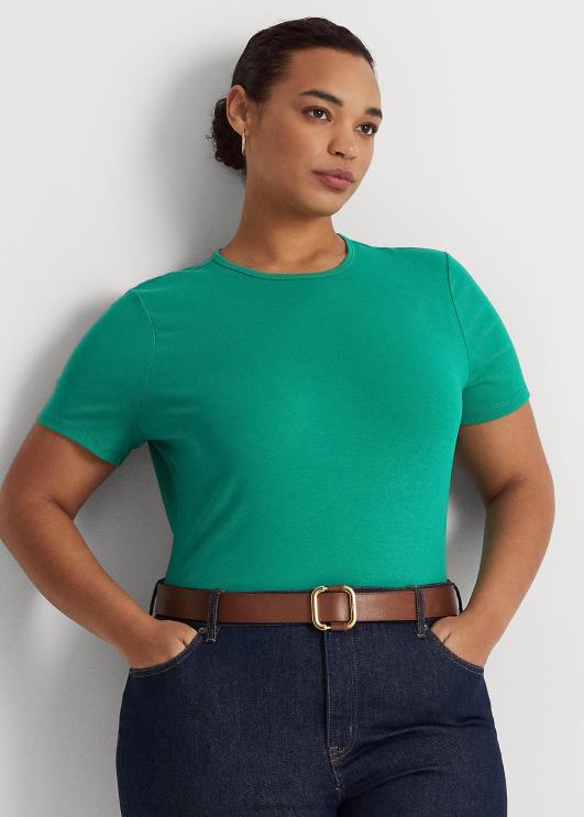 Ralph Lauren naised puuvillasegu särk PR0V4530 palmi leht