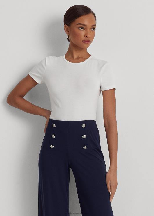 Ralph Lauren naised puuvillasegune t-särk PR0V4255 valge