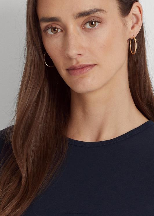 Ralph Lauren naised puuvillasegune t-särk PR0V4256 merevägi