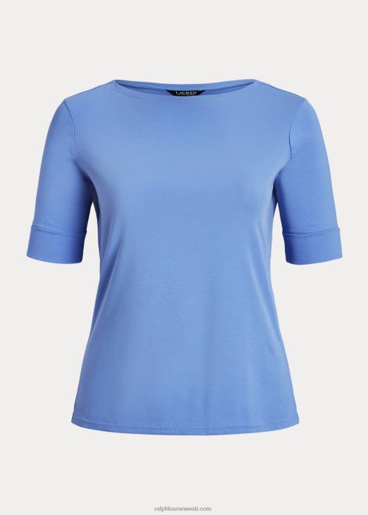 Ralph Lauren naised puuvillasegust paadikaelusega topp PR0V9485